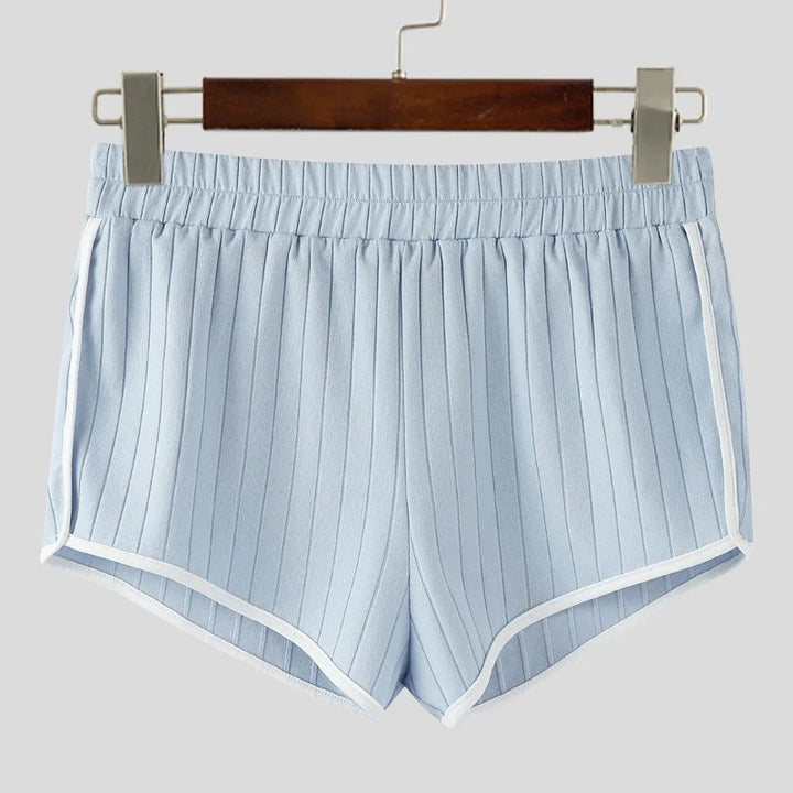 Damen nan plissierte Freizeit-Shorts mit elastischem Komfortbund und Kontrastpaspel Echo Archiv