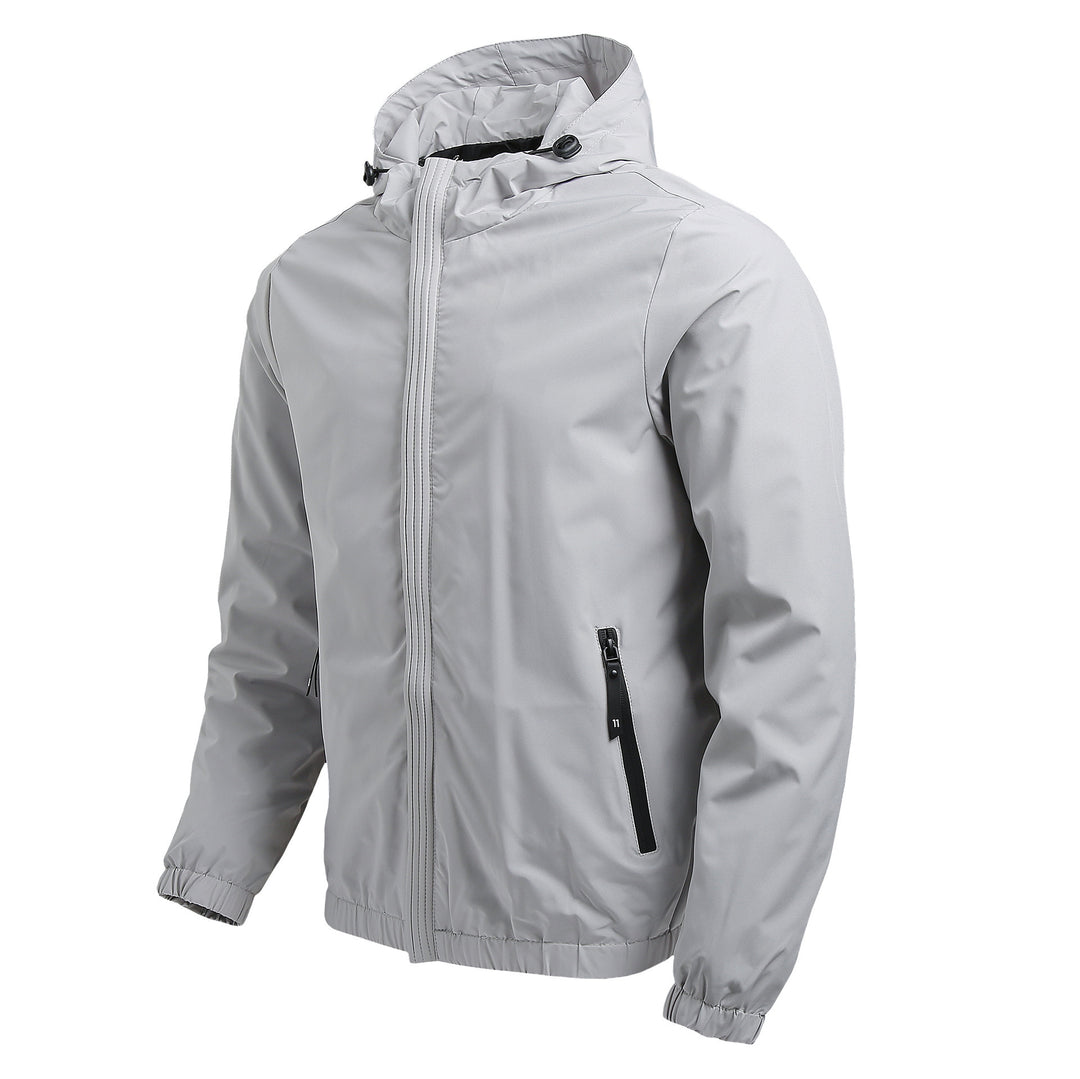 Herren Atmungsaktive Outdoorjacke mit verstellbarem Kragen Echo Archiv