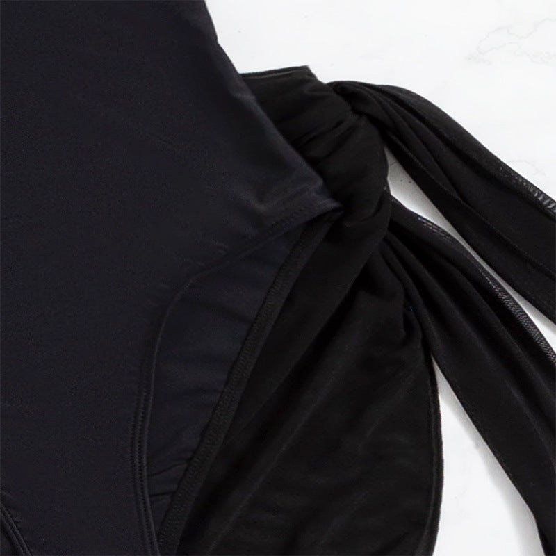 Damen Einteiler Badeanzug mit elegantem Wickelrock Echo Archiv