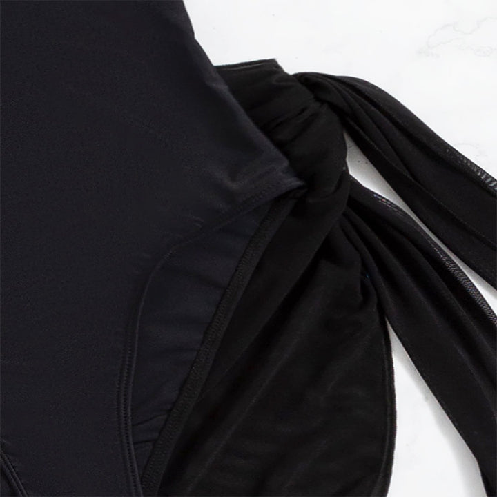 Damen Einteiler Badeanzug mit elegantem Wickelrock Echo Archiv
