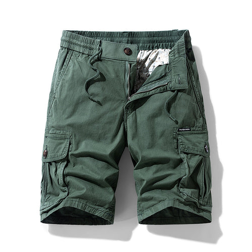 Herren Cargo-Shorts im lässigen Outdoor-Stil mit vielseitigen Taschen und elastischem Bund Echoarchiv