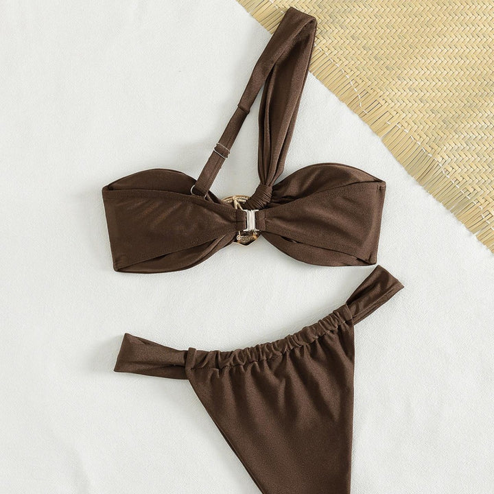Damen Bandeau-Bikini mit schickem Schmuckdetail Echo Archiv