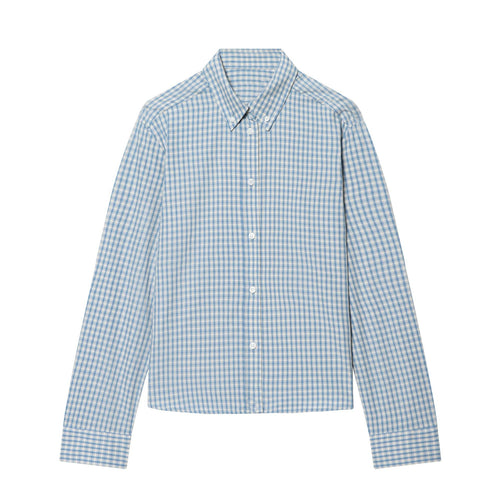 Herren nan kariertes Button-Down-Hemd mit Kentkragen und schmaler Silhouette Echo Archiv