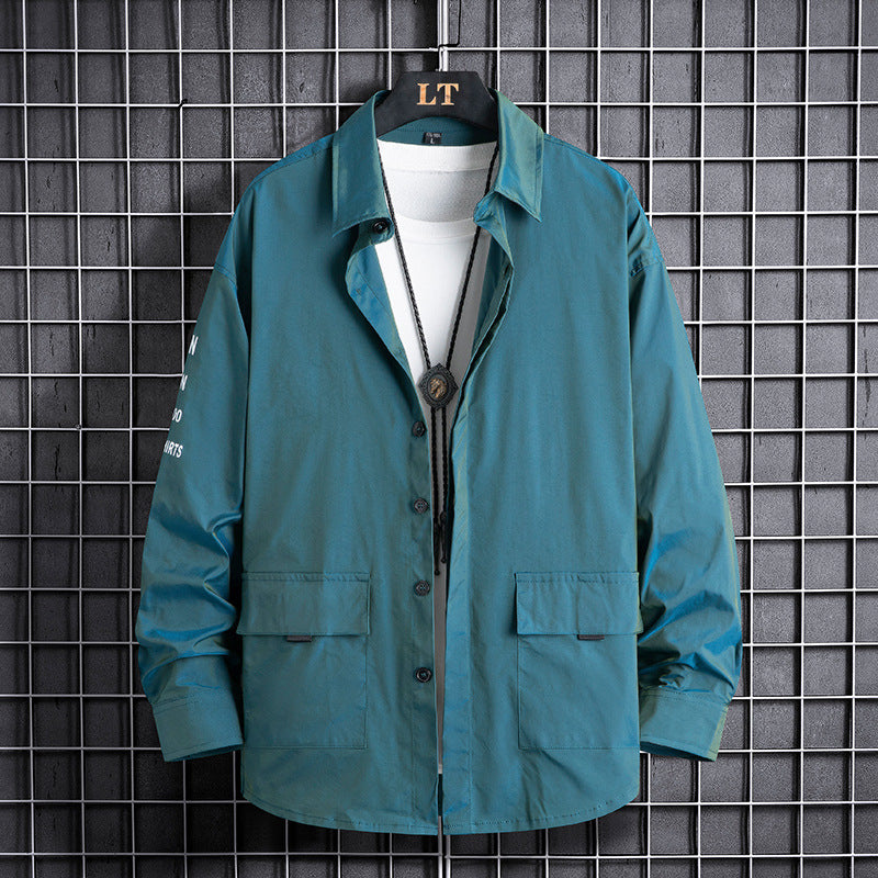 Herren modisches Utility-Overshirt mit praktischen Taschen Echoarchiv