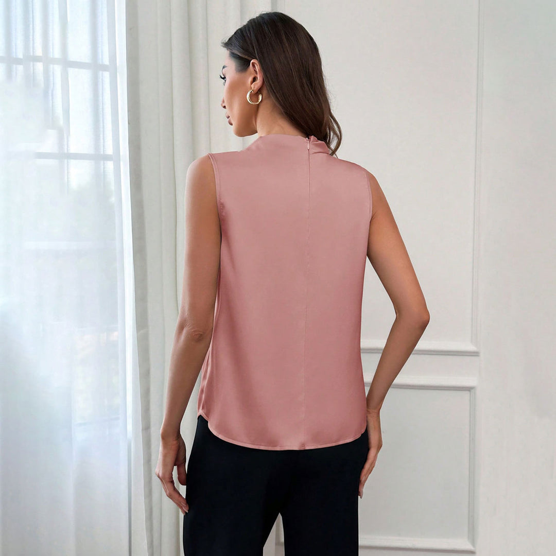 Damen Elegantes Oberteil mit hochgeschlossenem Kragen Echo Archiv