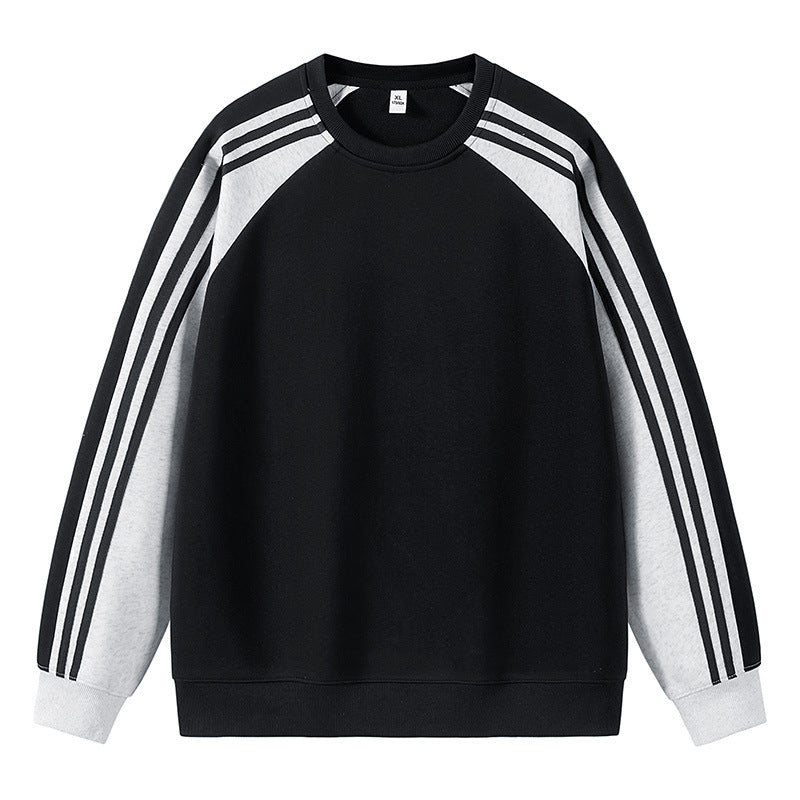 Herren sportlicher Raglan-Sweater mit mehrfarbigen Akzenten Echoarchiv