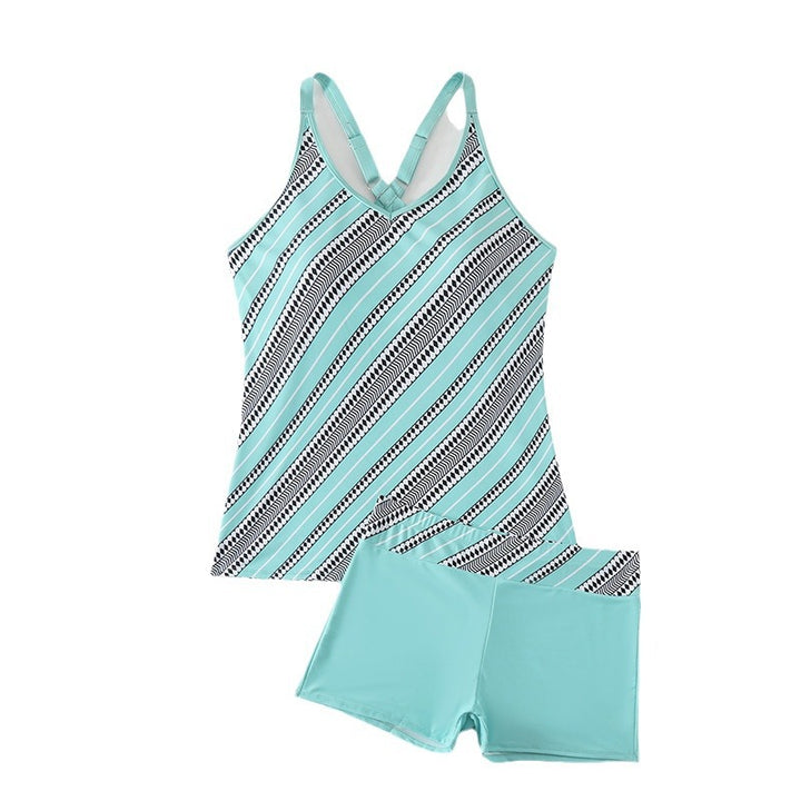 Damen Sportliches Tankini-Set mit stylishen Trägern und modischem Schnitt Echo Archiv