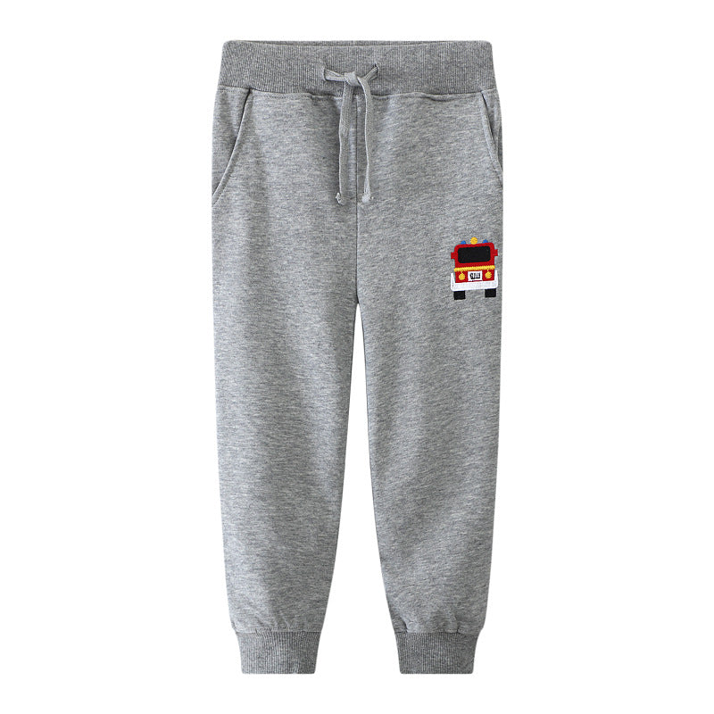 Jungen bequeme Sweatpants mit Feuerwehr-Motiv Echo Archiv