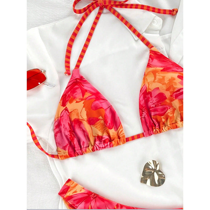 Damen Triangel-Bikini mit trendigem Blumenmuster Echo Archiv
