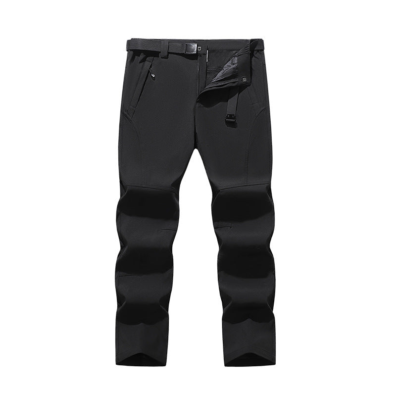 Herren Softshell-Hose für Outdoor mit vorgeformten Knien, integriertem Gürtel und Reißverschlusstaschen Echoarchiv