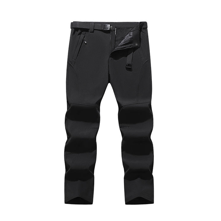 Herren Softshell-Hose für Outdoor mit vorgeformten Knien, integriertem Gürtel und Reißverschlusstaschen Echoarchiv
