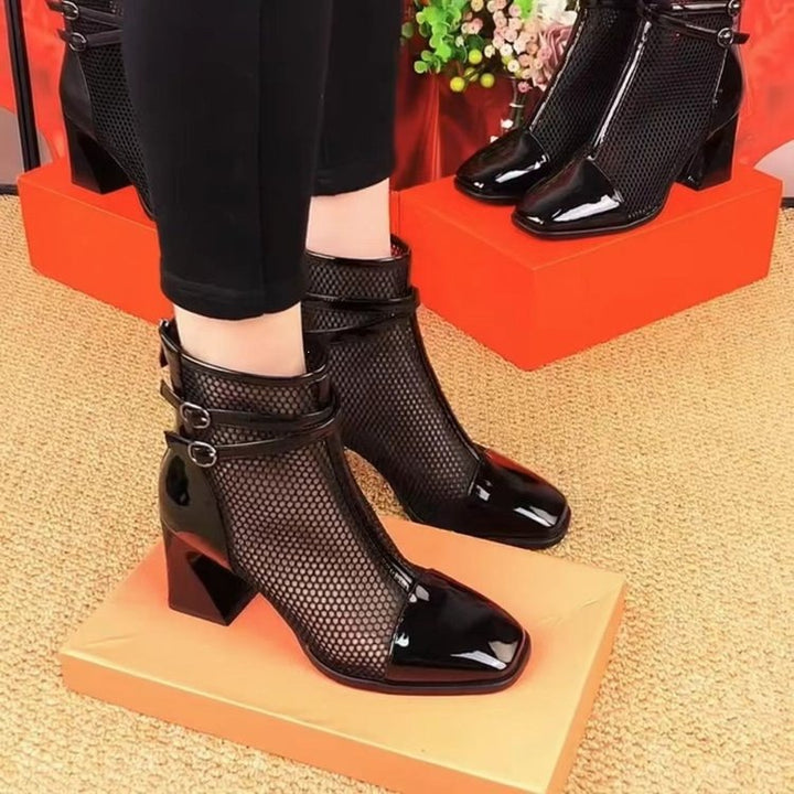 Damen Elegante Netz-Stiefeletten – Varelle