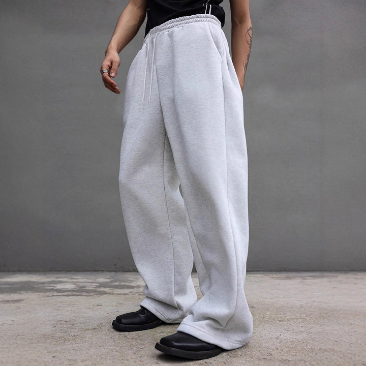 Herren Weite Oversize-Sweatpants mit Tunnelzugbund, Fleece-Innenfutter & Eingrifftaschen Echo Archiv