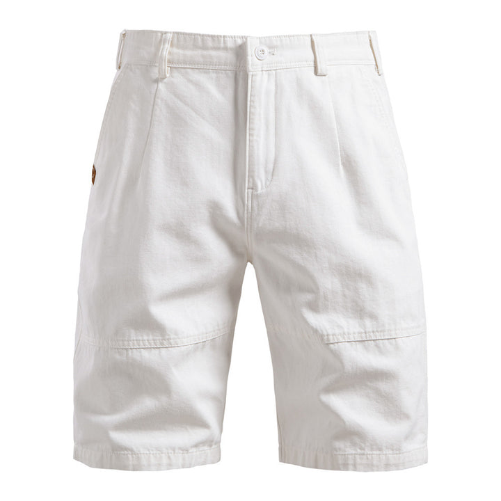 Herren nan robuste Baumwoll-Twill-Bermudahose mit verstärkten Knieeinsätzen und entspannter Passform Echo Archiv