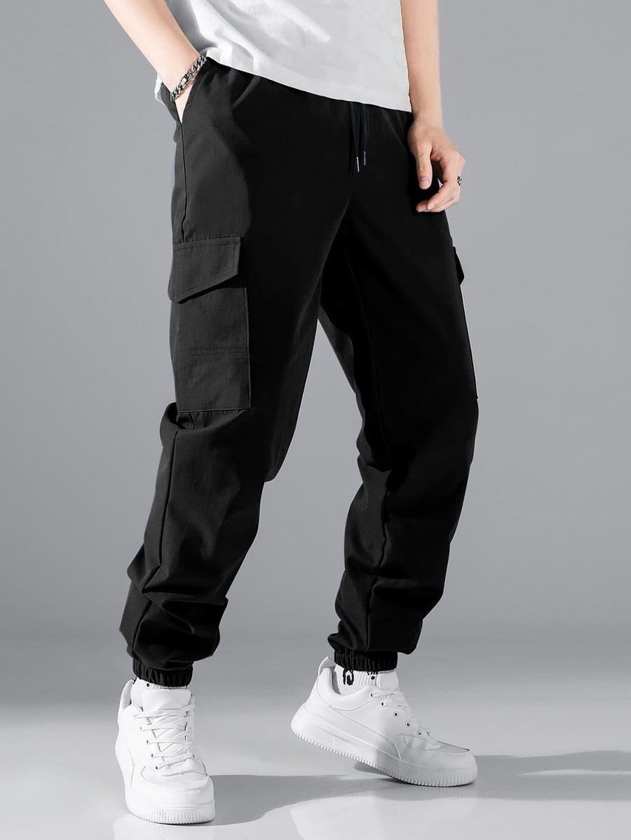 Herren Cargo-Jogginghose mit elastischem Bund und vielseitigen Taschen Echoarchiv
