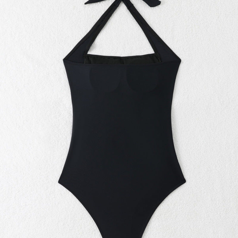 Damen Eleganter Wickel-Badeanzug mit Raffungen Echo Archiv