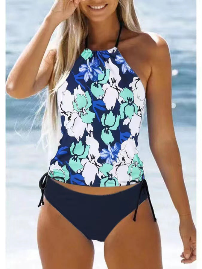 Damen Tankini mit floralem Muster und verstellbaren Trägern Echo Archiv