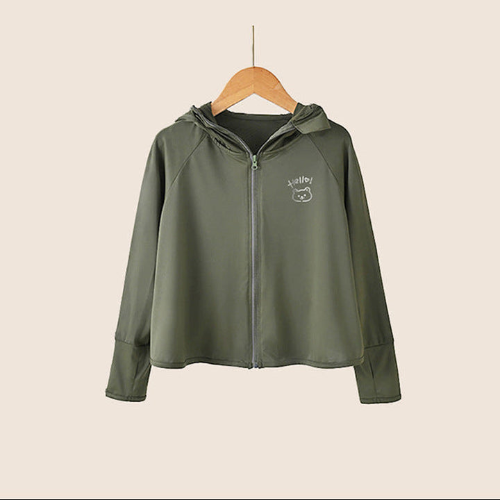Damen leichte und atmungsaktive Sportjacke mit Kapuze Echo Archiv