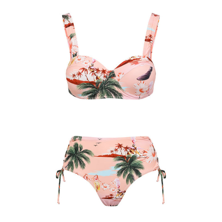 Damen Bikiniset mit hochwertigem Flowerprint und verstellbaren Trägern Echo Archiv