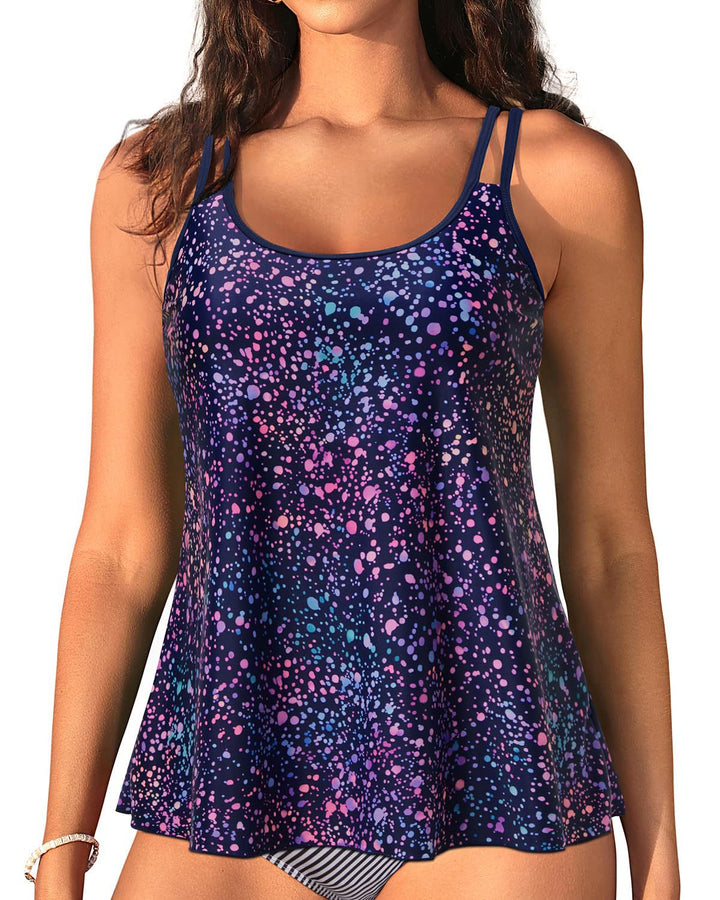 Damen Sportliches Tanktop mit verstellbaren Trägern Echo Archiv