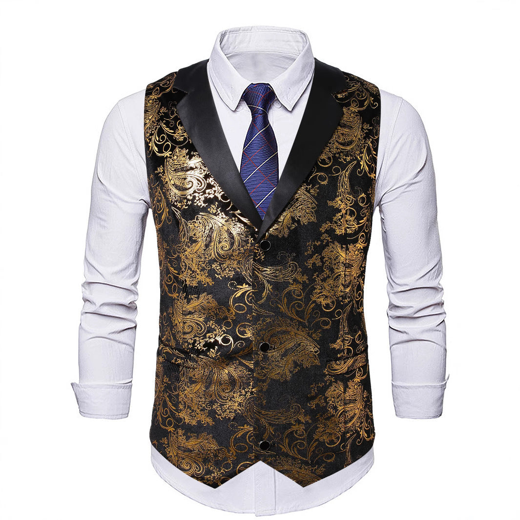 Herren elegante Pailletten Weste Echoarchiv