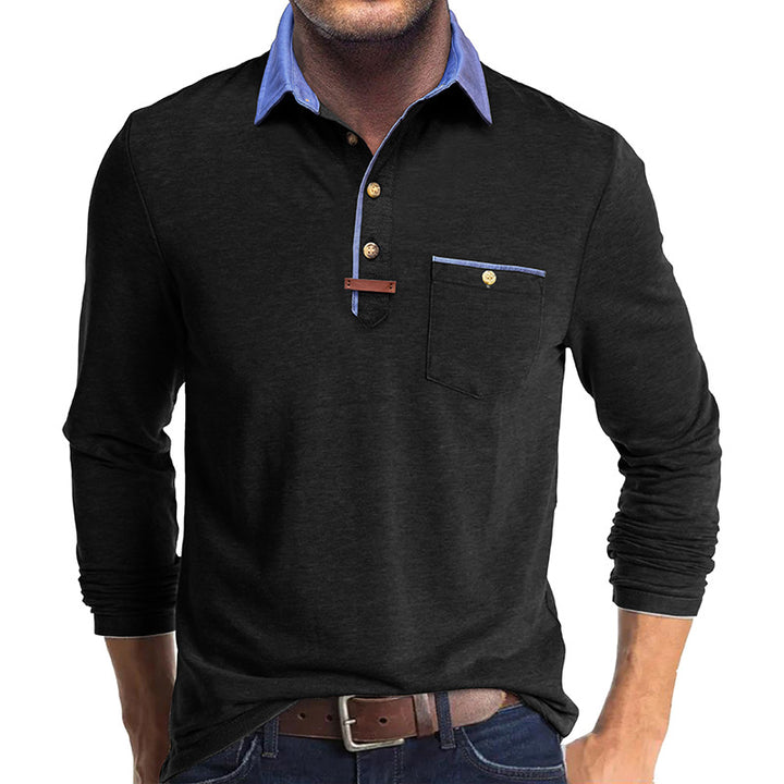 Herren Langarm Poloshirt Echoarchiv