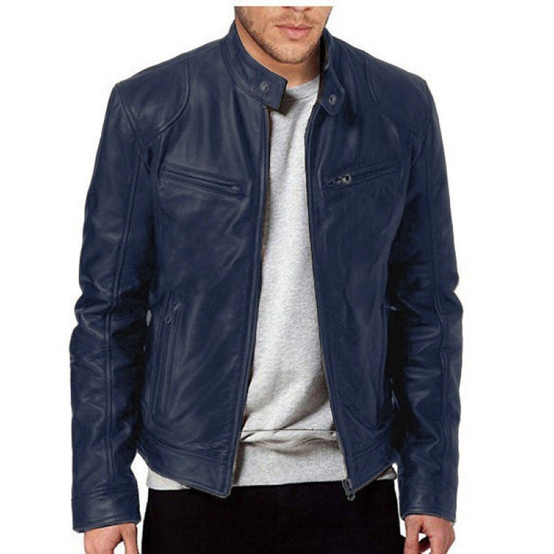 Herren hochwertige Biker-Lederjacke Echoarchiv