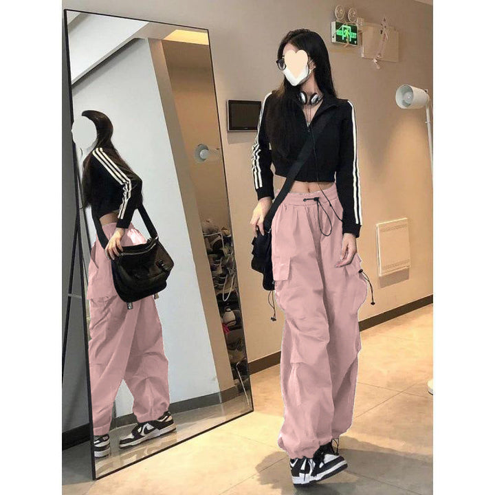 Damen Cargo-Hose mit weitem Schnitt und praktischen Taschen
