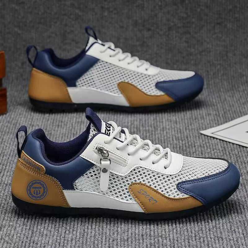 Herren Sportliche Outdoor-Sneaker mit Reißverschluss-Detail und griffiger Trail-Sohle Echoarhiv