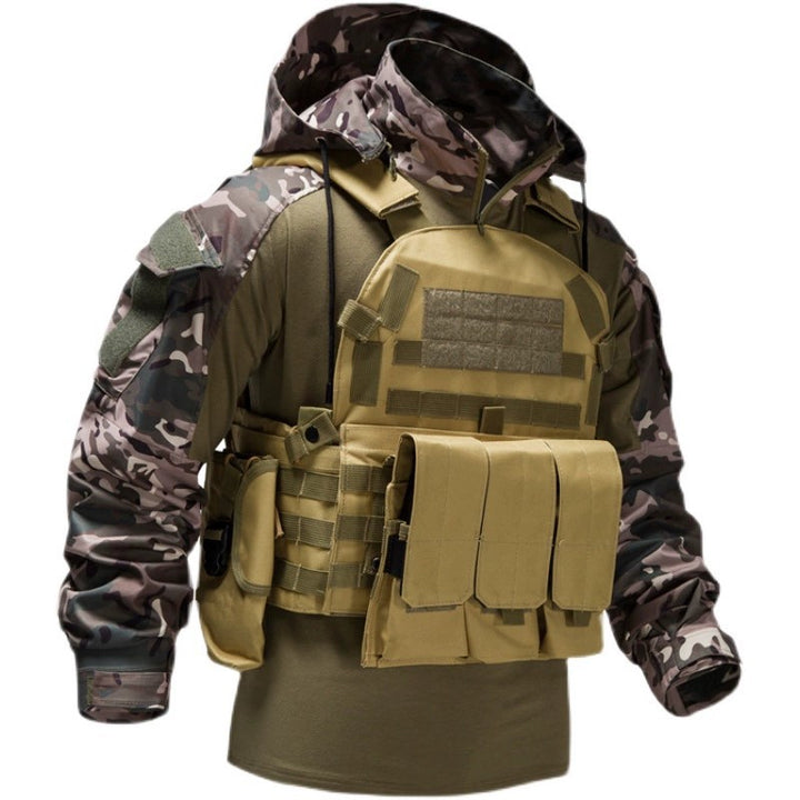 Herren taktischer Pullover mit Kapuze und Camouflage-Ärmeln Echoarchiv