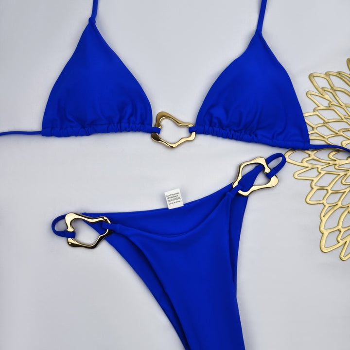 Damen Triangel-Bikini mit elegantem Gold-Details Echo Archiv
