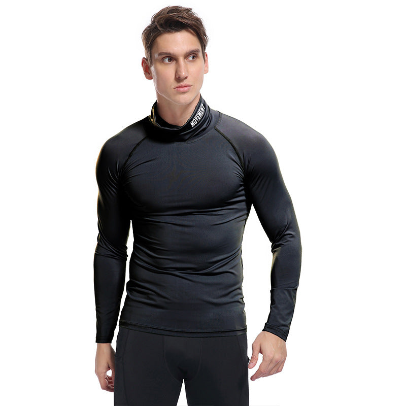 Herren Kompressor Langarmshirt mit Stehkragen Echoarchiv