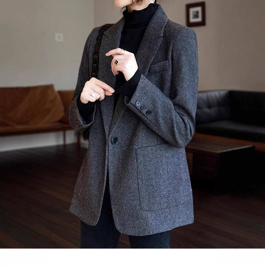 Damen Klassischer Tweedblazer Echoarchiv