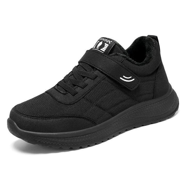 Damen nan gefütterter Komfort-Walking-Sneaker mit niedrigem Schaft, Klettverschluss und stoßabsorbierender EVA-Dämpfung Echo Archiv