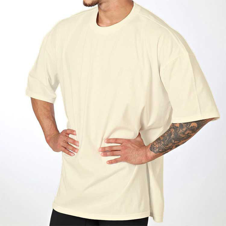 Herren Oversized T-Shirt aus hochwertigem Baumwollmix mit Rundhalsausschnitt Echoarchiv