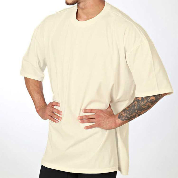 Herren Oversized T-Shirt aus hochwertigem Baumwollmix mit Rundhalsausschnitt Echoarchiv