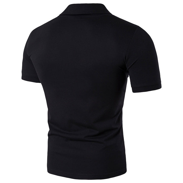 Herren Elegantes Poloshirt mit modischem Kragenmuster Echoarchiv