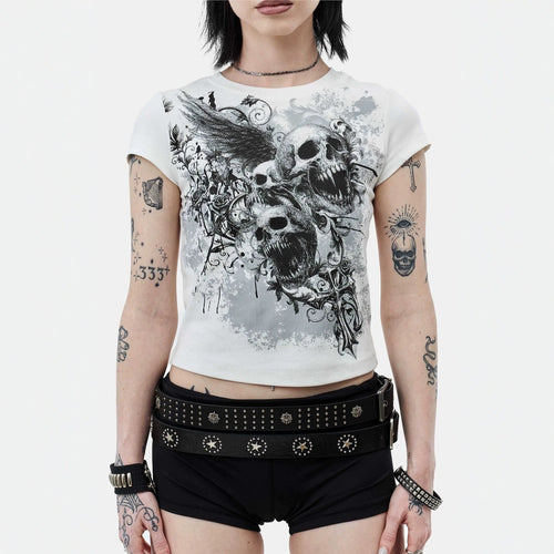Damen Grafisches T-Shirt mit auffälligem Design Echo Archiv