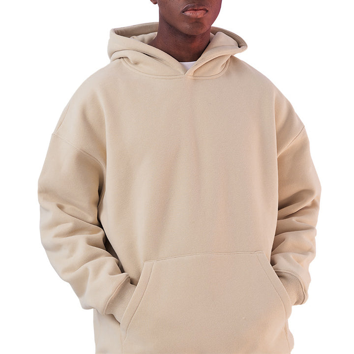 Herren Oversize-Heavyweight Baumwoll-Kapuzenpullover mit Kängurutasche Echo Archiv