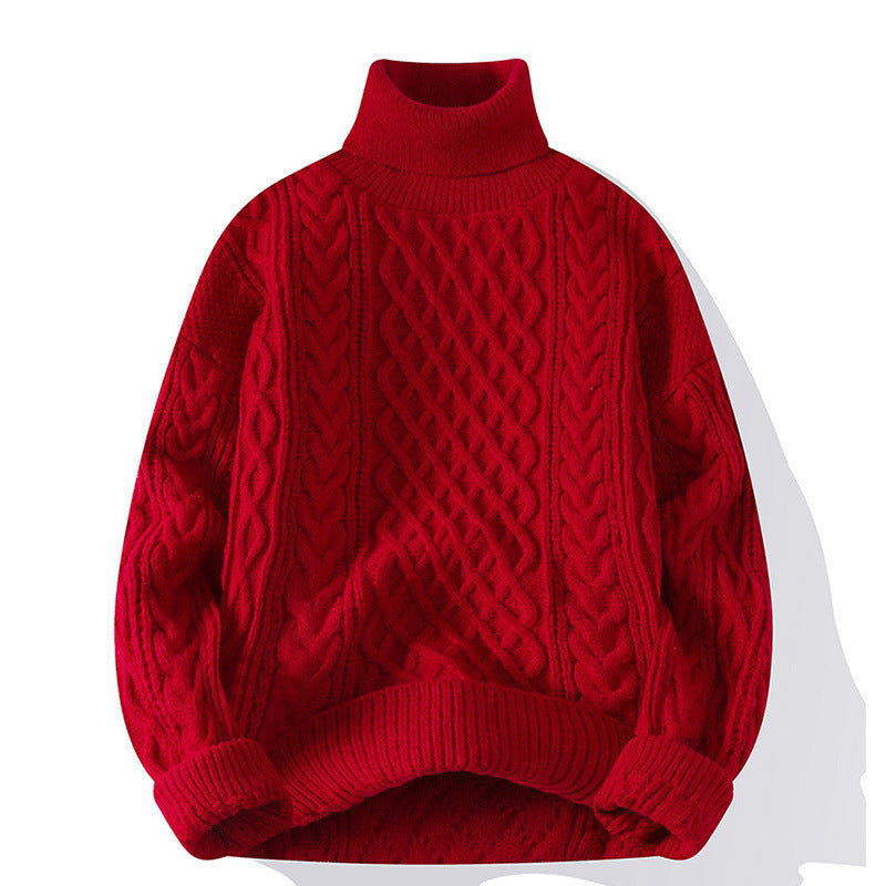 Damen Grobstrickpullover mit Rollkragen Echoarchiv