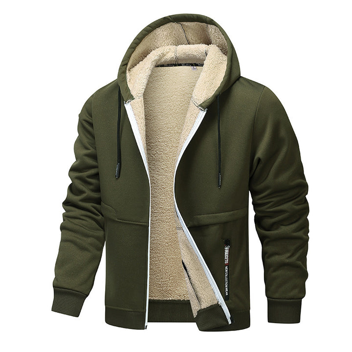 Herren Warme Kapuzenjacke mit Fleece-Innenfutter Echo Archiv