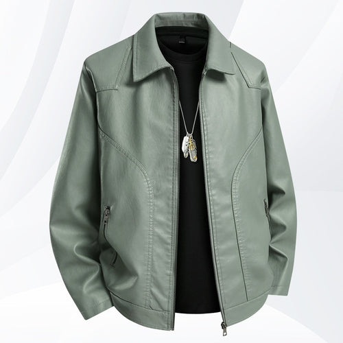 Herren Modische und elegante Lederjacke Echo Archiv