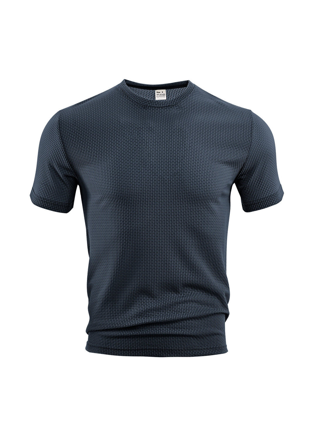 Herren nan Waffelstruktur-T-Shirt mit Rundhalsausschnitt und körpernaher Passform Echo Archiv