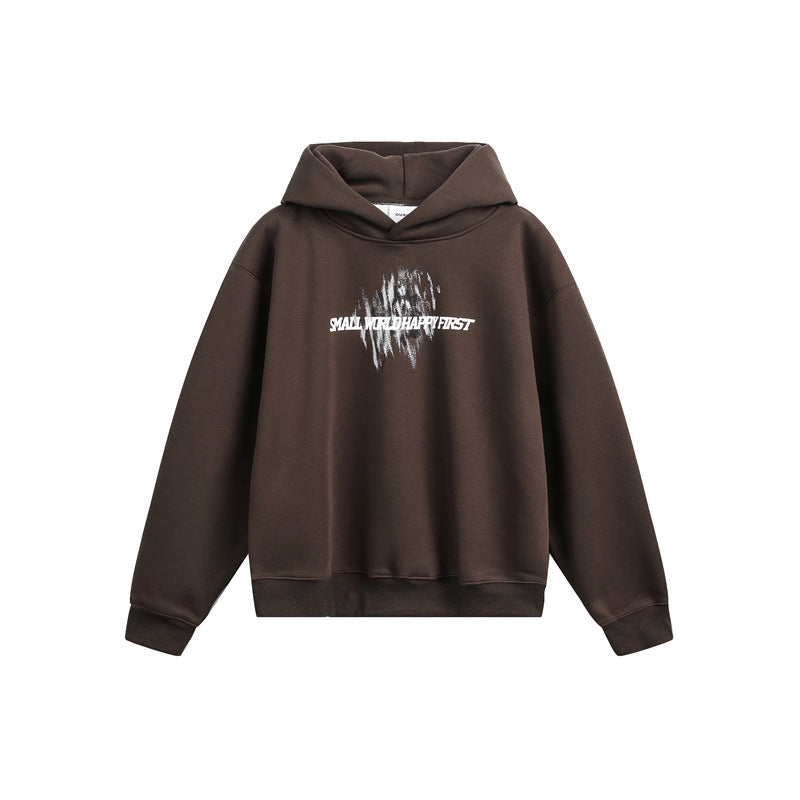 Unisex Kapuzenpullover mit relaxed Fit und abstraktem Frontprint Echoarchiv