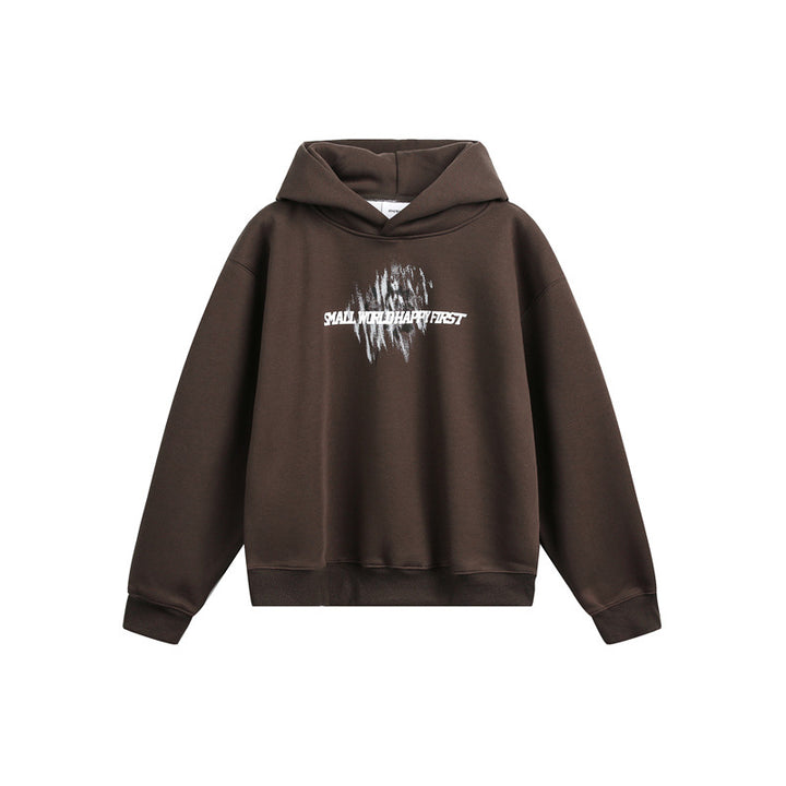 Unisex Kapuzenpullover mit relaxed Fit und abstraktem Frontprint Echoarchiv