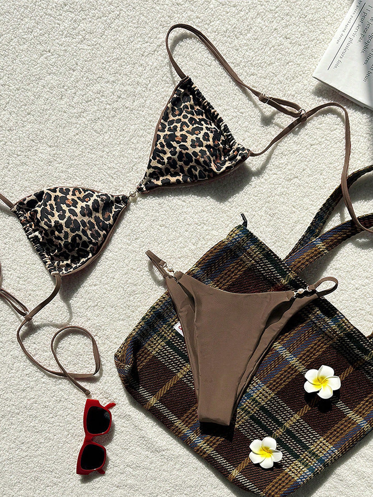 Damen Triangel-Bikini mit aufregendem Tiermotiv und verstellbaren Trägern Echo Archiv