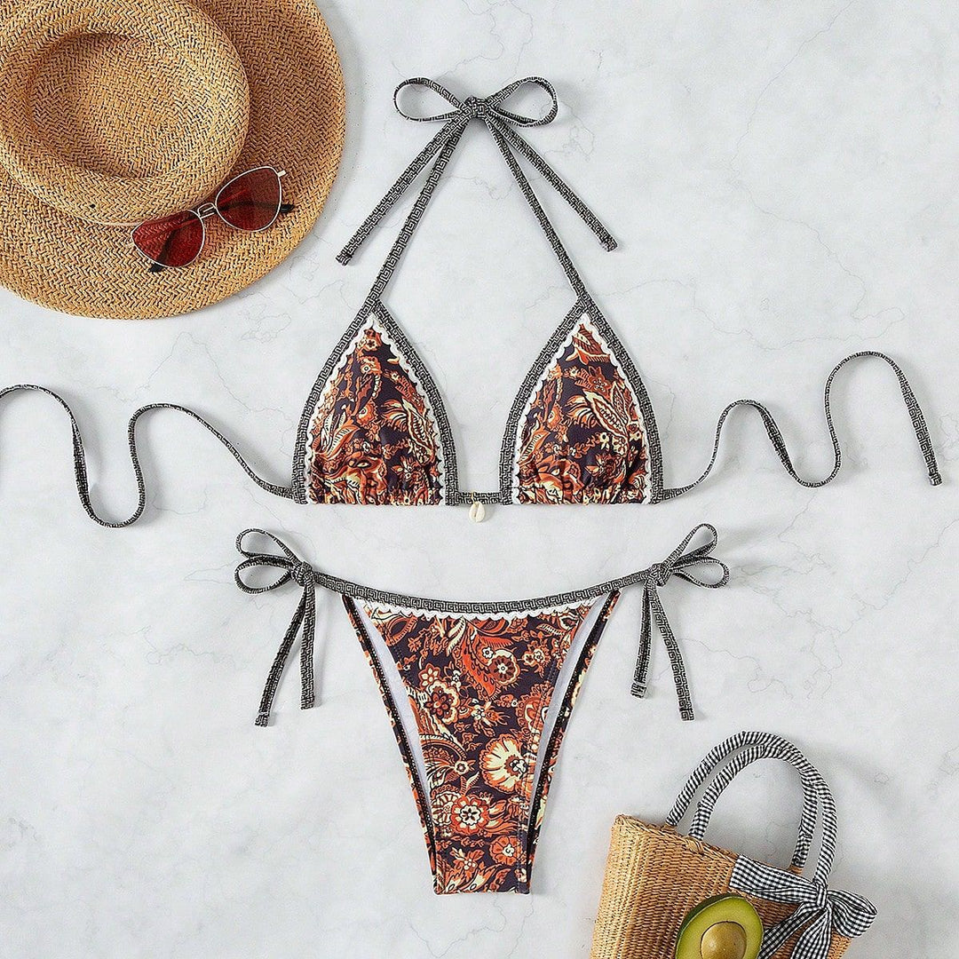 Damen Triangel-Bikini mit raffinierten Schnürdetails Echo Archiv