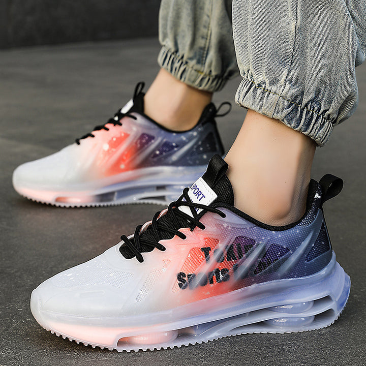 Herren Innovativer Laufsneaker mit sichtbarer Luftkissen-Zwischensohle und semi-transparenter TPU-Ummantelung – Tavélo