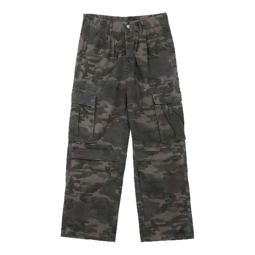 Herren Modische Cargohose mit tiefem Schritt und mehreren Taschen Echo Archiv