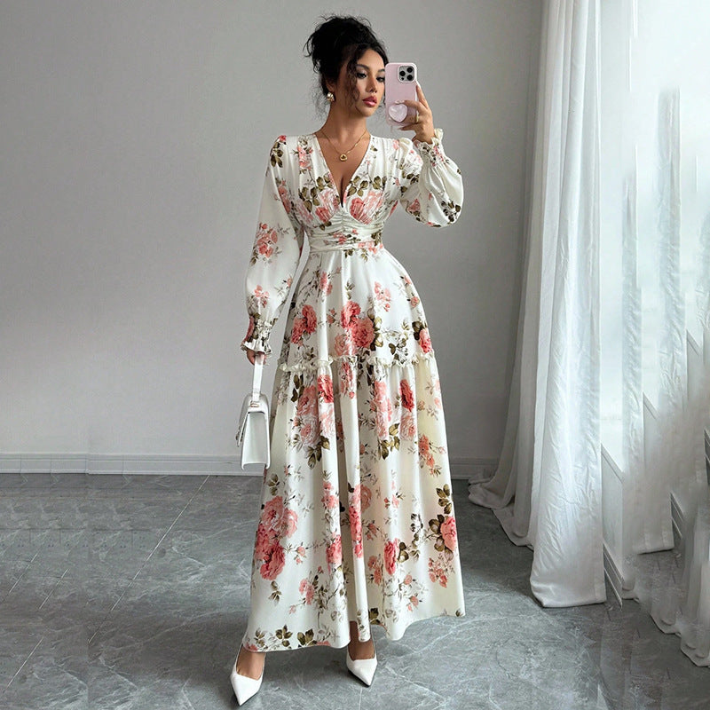 Damen Maxikleid mit floralen Details Echo Archiv